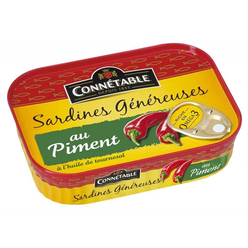 CONNÉTABLE Connétable Sardines Généreuses Au Piment 140G - Marché Du Coin