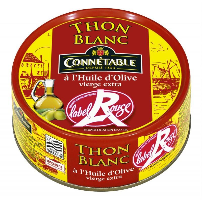 CONNÉTABLE 1/5 Thon Blanc Germon À L'Huile D'Olive Vierge Extra Label Rouge 160G - Marché Du Coin