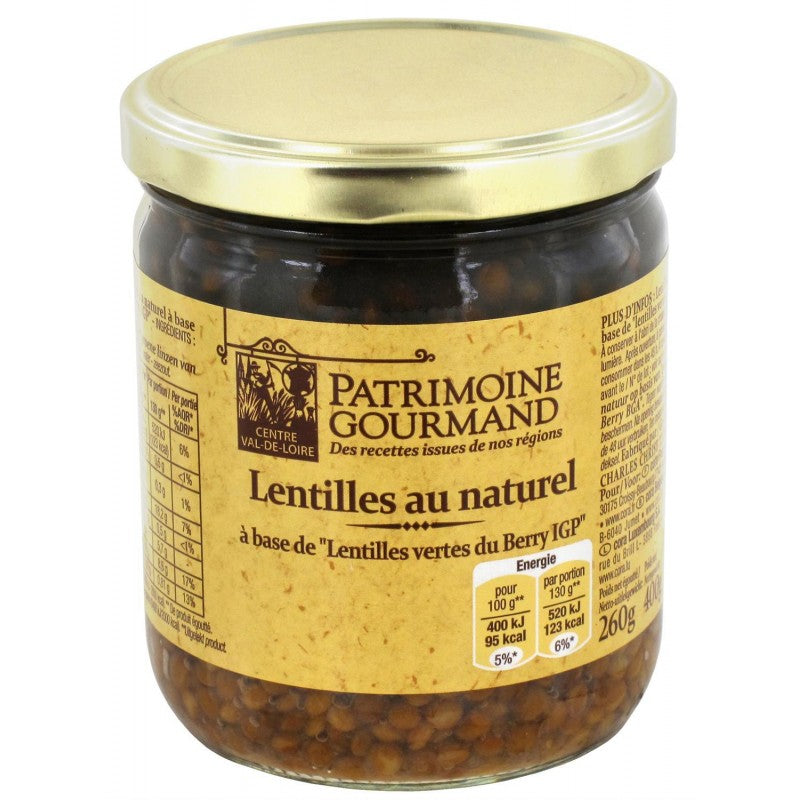 PATRIMOINE GOURMAND Lentilles Vertes Du Berry Igp 260G - Marché Du Coin