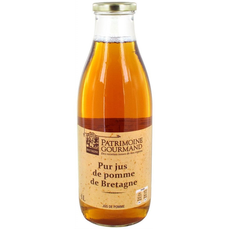 PATRIMOINE GOURMAND Pur Jus De Pomme De Bretagne 1L - Marché Du Coin