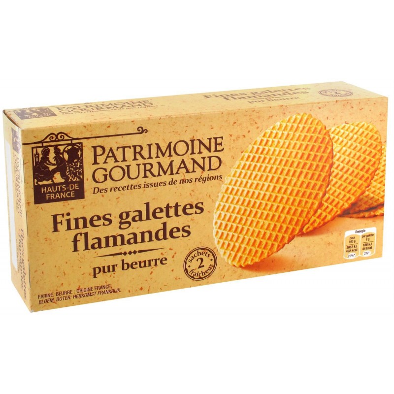 PATRIMOINE GOURMAND Fines Galettes Flamandes 180G - Marché Du Coin