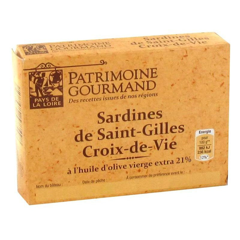 PATRIMOINE GOURMAND Sardines De Saint-Gilles-Croix-De-Vie À Lhuile Dolive 115G - Marché Du Coin