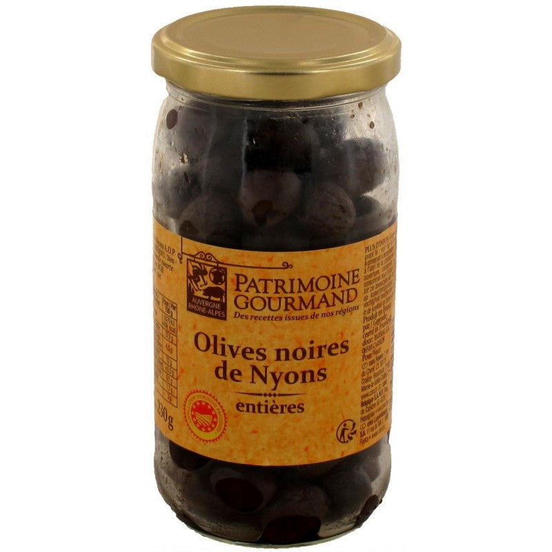 PATRIMOINE GOURMAND Olives Noires De Nyons 230G - Marché Du Coin