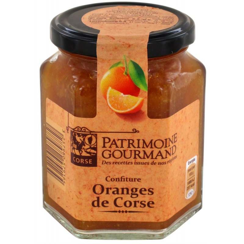 PATRIMOINE GOURMAND Confiture Oranges De Corse 325G - Marché Du Coin