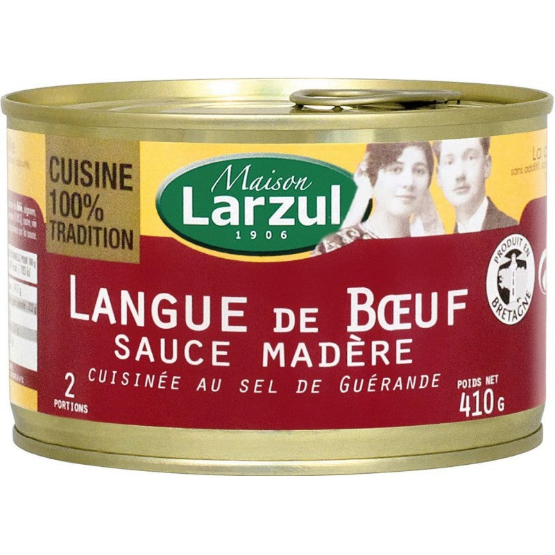 LARZUL Langue De Boeuf Sauce Madère 410G - Marché Du Coin
