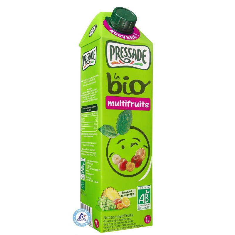 PRESSADE Nectar Bio Multifruits Brick 1L - Marché Du Coin
