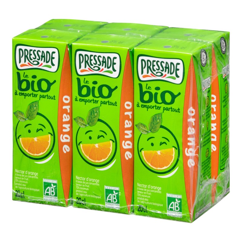 PRESSADE Nectar Bio Orange 6X20Cl - Marché Du Coin