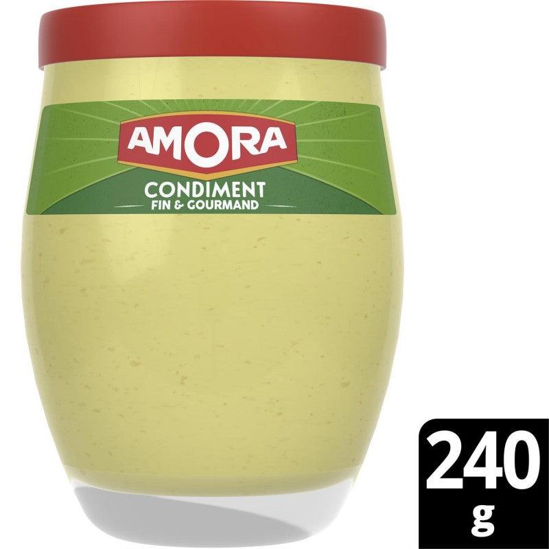 AMORA Moutarde Condiment Verre De Table 240G - Marché Du Coin