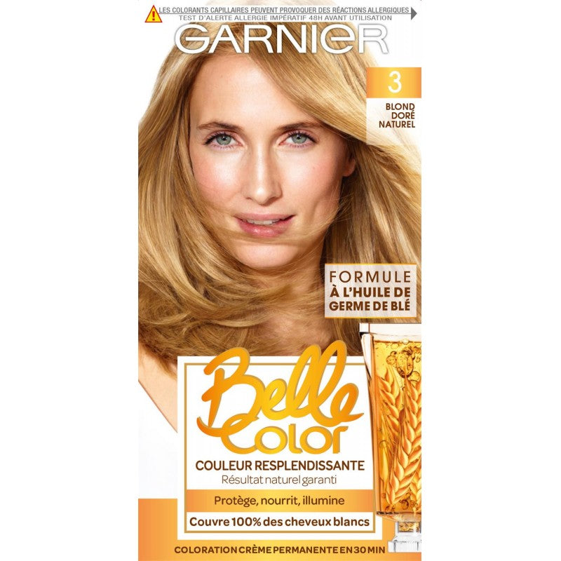 GARNIER Belle Color Coloration N°3 Blond Dore - Marché Du Coin