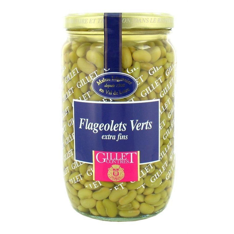 GILLET CONTRES Flageolets Verts Extra-Fins Bocal 420G - Marché Du Coin