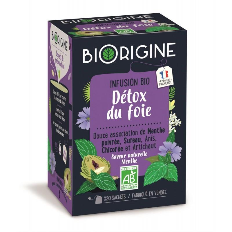 BIORIGINE Infusion Détox Du Foie Biorigine 20 Sachets 29G - Marché Du Coin