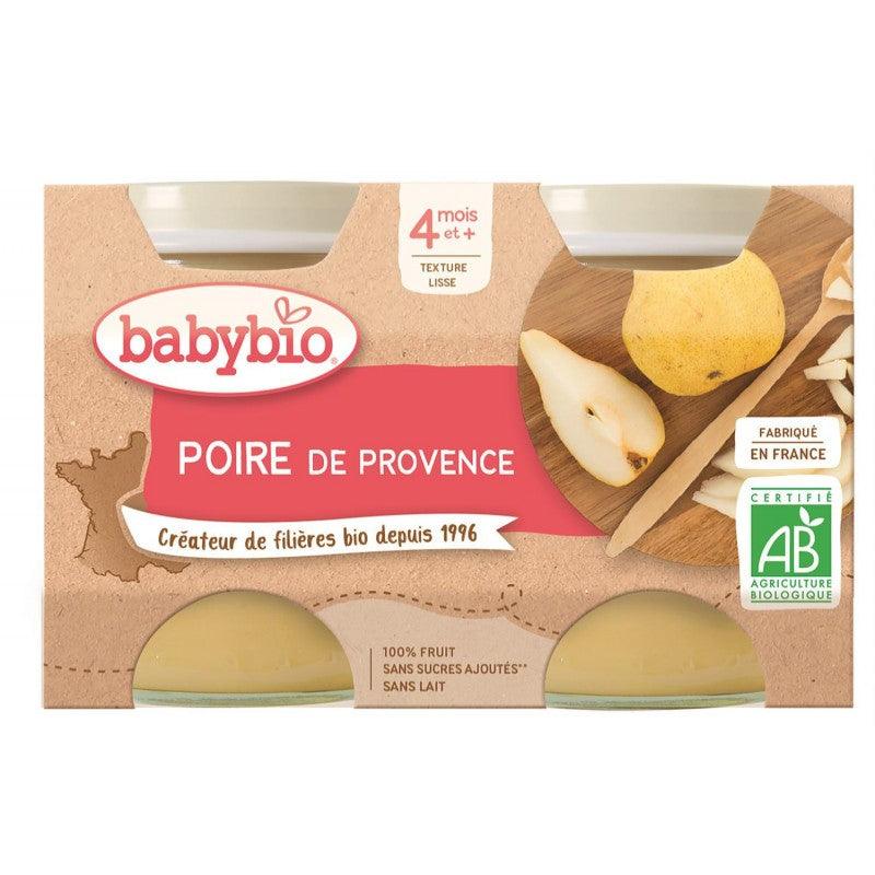 BABYBIO Pot Poire Sans Gluten Dès 4 Mois 2X130G - Marché Du Coin