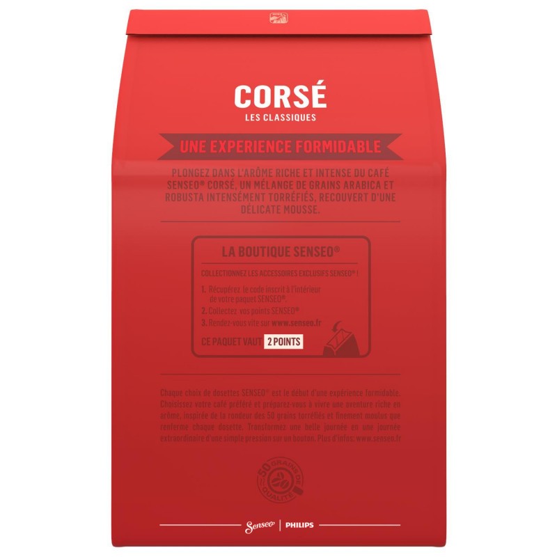 SENSEO Cafe Dosettes Corse X54 375G - Marché Du Coin