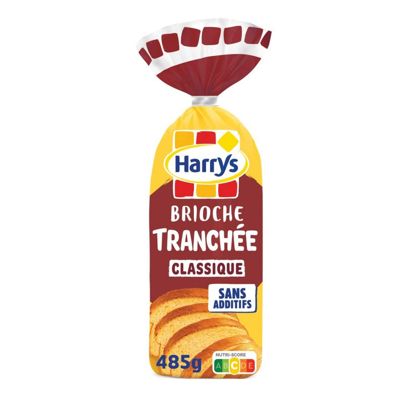 HARRY'S Brioche Tranchée Recette Classique Nature Sans Additifs 485G - Marché Du Coin