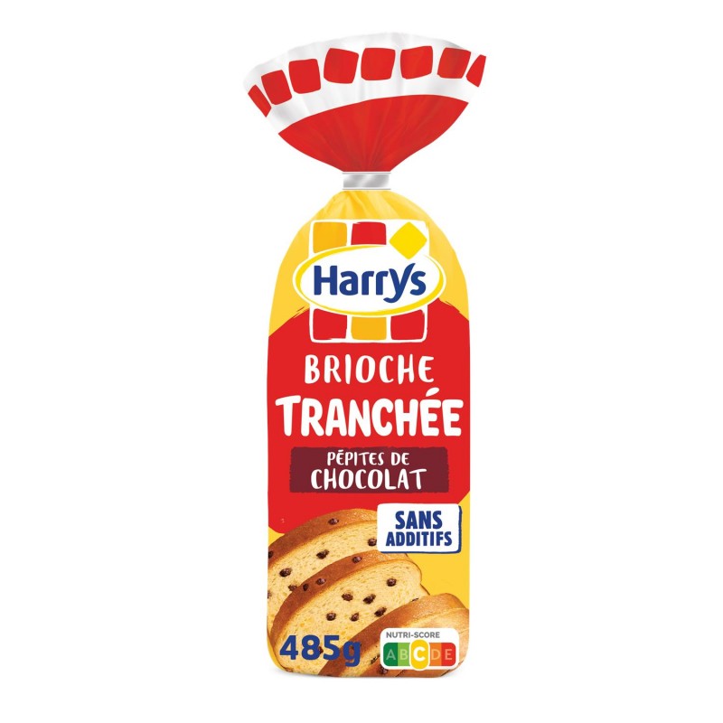 HARRY'S Brioche Tranchée Aux Pépites De Chocolat Sans Additifs 485G - Marché Du Coin