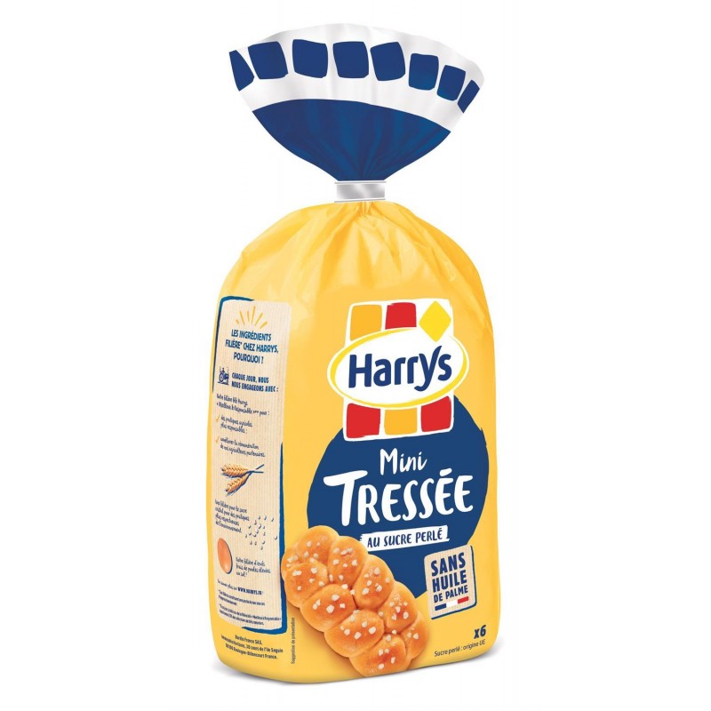 HARRY'S Mini Tressée Au Sucre Perlé 210G - Marché Du Coin