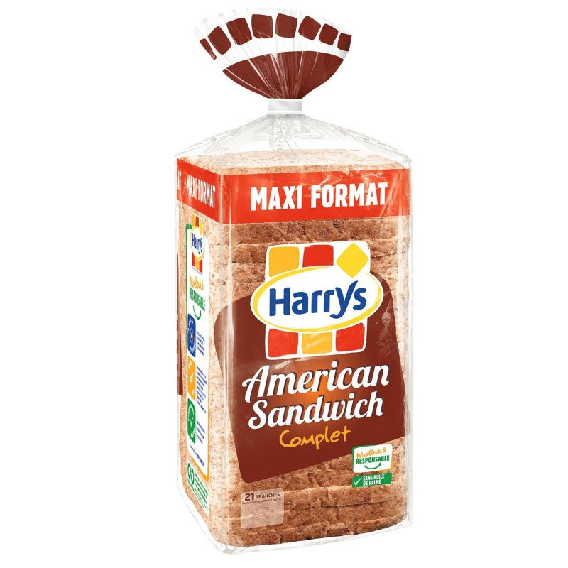 HARRY'S Pain De Mie American Sandwich Complet Maxi 900G - Marché Du Coin