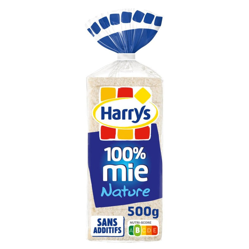 HARRY'S 100% Mie Pain De Mie Sans Croûte Nature 500G - Marché Du Coin
