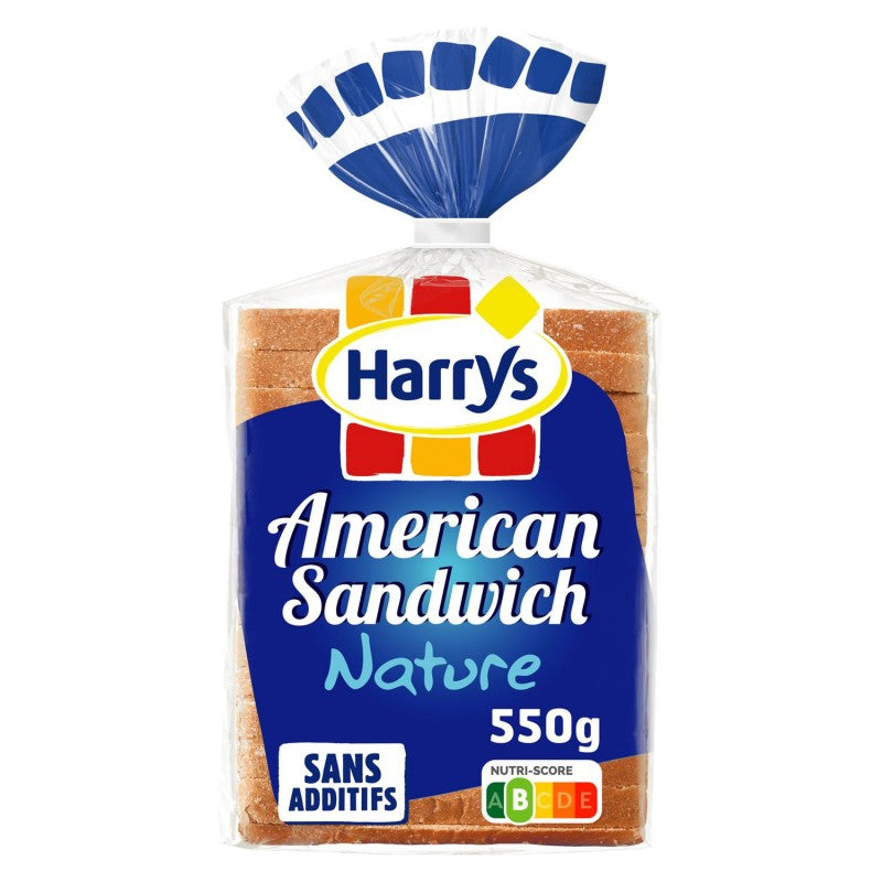 HARRY'S Pain De Mie American Sandwich Nature 550G - Marché Du Coin