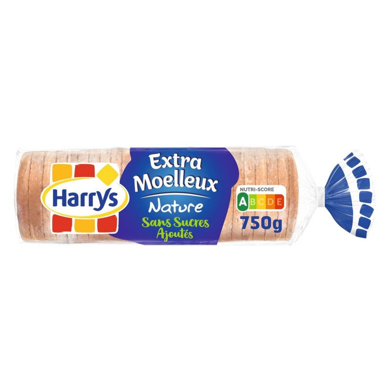 HARRY'S Pain De Mie Sans Sucres Ajoutés Extra Moelleux Nature 750G - Marché Du Coin