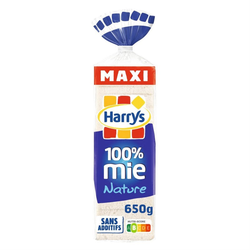 HARRY'S 100% Mie Pain De Mie Sans Croûte Nature Maxi 650G - Marché Du Coin