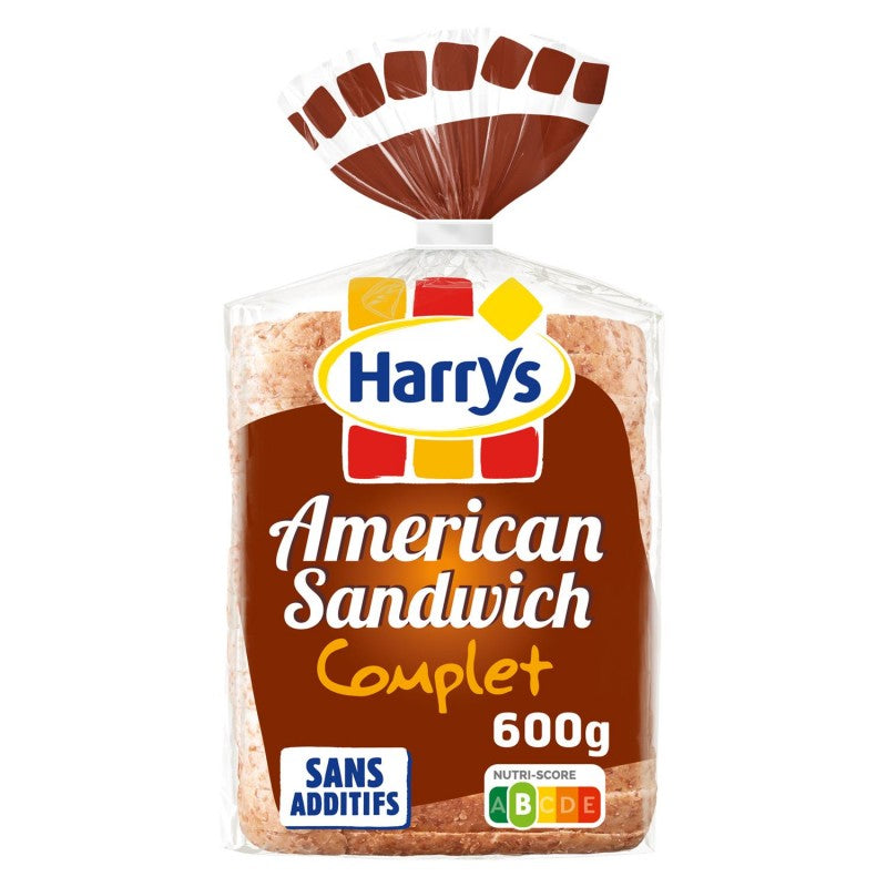 HARRY'S Pain De Mie American Sandwich Complet 600G - Marché Du Coin