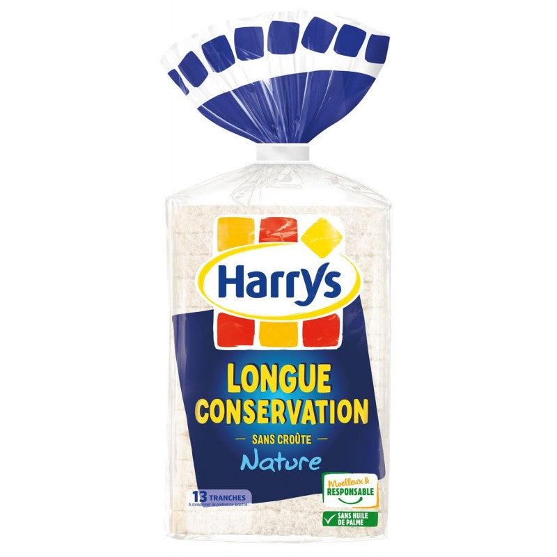 HARRY'S Pain De Mie Sans Croûte Longue Conservation Nature 325G - Marché Du Coin