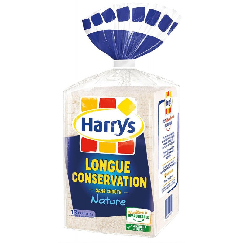 HARRY'S Pain De Mie Sans Croûte Longue Conservation Nature 325G - Marché Du Coin