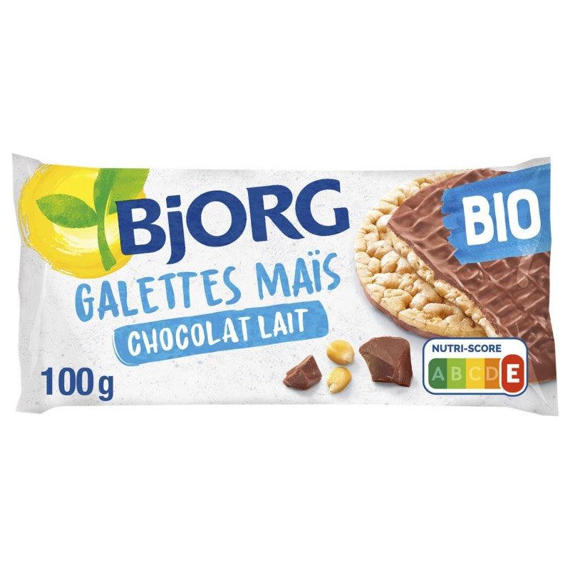 BJORG Galette Maïs Chocolat Au Lait Bio Sans Gluten 100G - Marché Du Coin