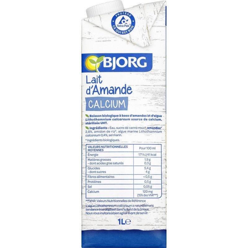 BJORG Lait D'Amande Calcium 1 L - Marché Du Coin