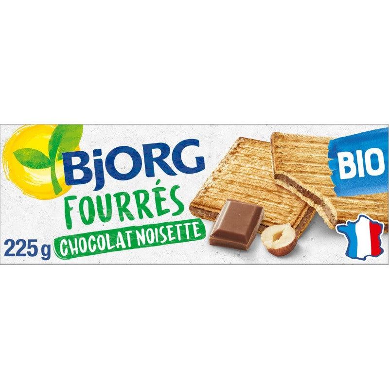 BJORG Fourrés Chocolat Lait Noisettes 225G - Marché Du Coin