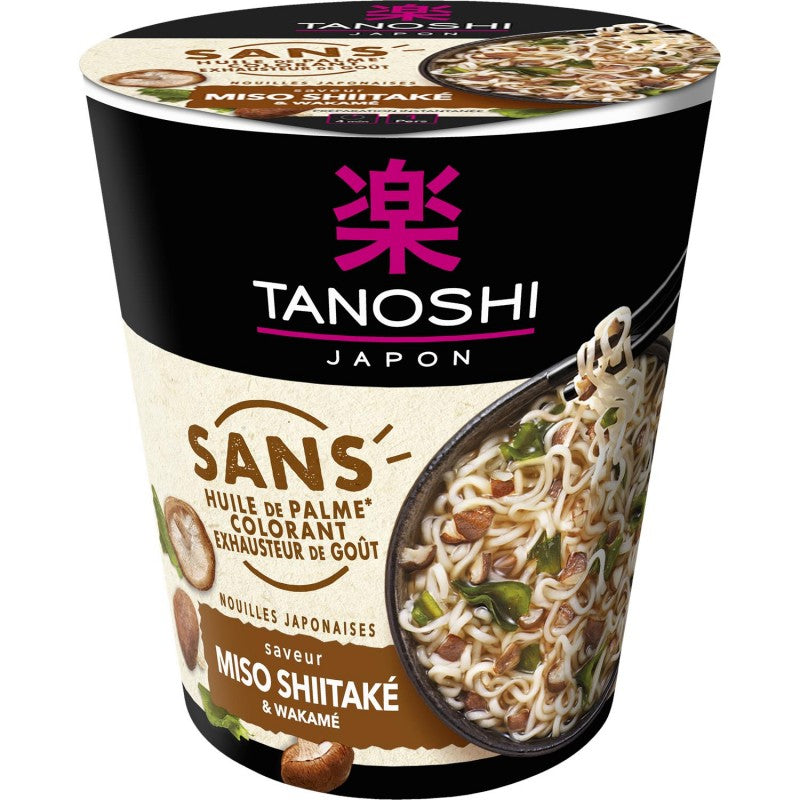 TANOSHI Tano Cup Nouilles Sans Color Shitake 64G - Marché Du Coin