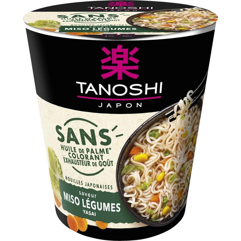 TANOSHI Tano Cup Nouilles Sans Color Légumes 68G - Marché Du Coin