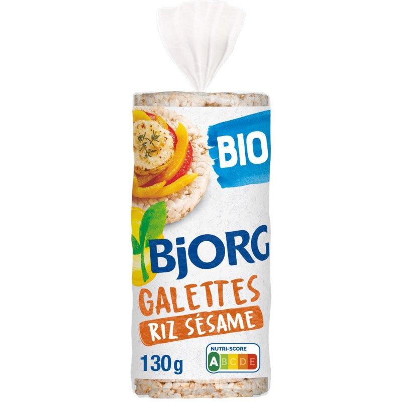 BJORG Galette Riz Sésame Bio Sans Gluten 130G - Marché Du Coin