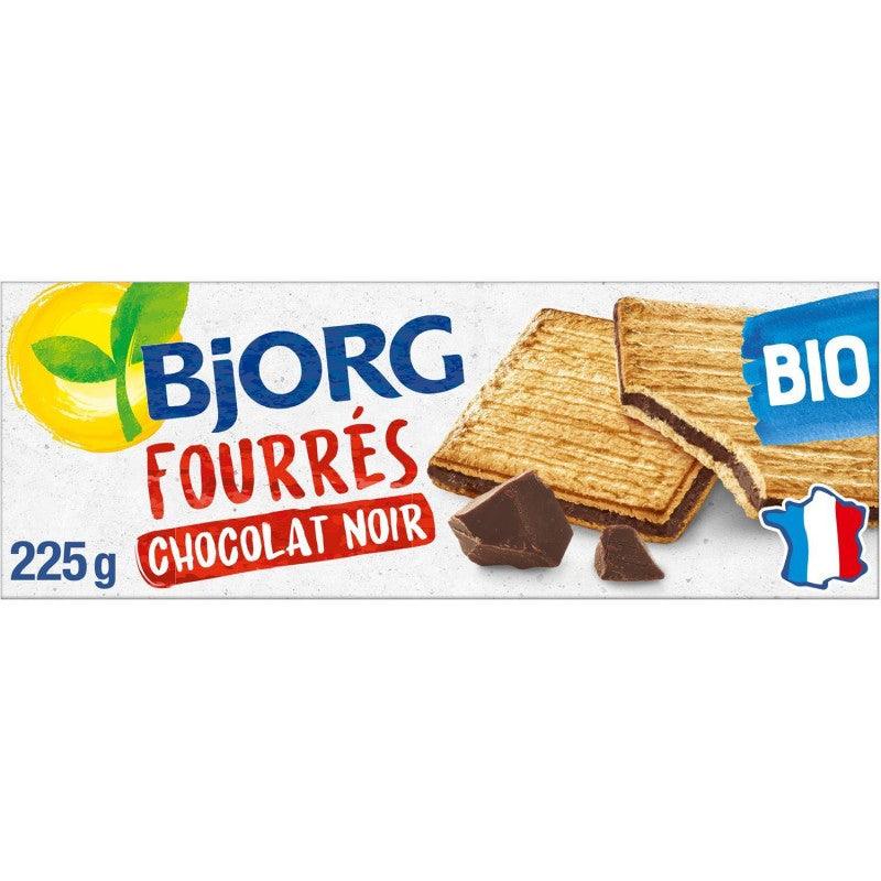 BJORG Fourrés Chocolat Noir Bio 225G - Marché Du Coin