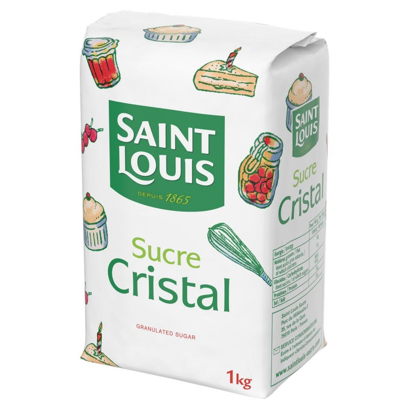 SAINT LOUIS Sucre Cristal Sachet Papier De 1Kg - Marché Du Coin