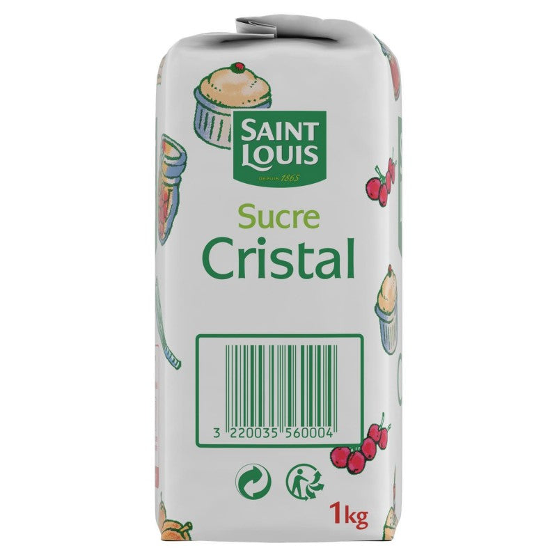 SAINT LOUIS Sucre Cristal Sachet Papier De 1Kg - Marché Du Coin