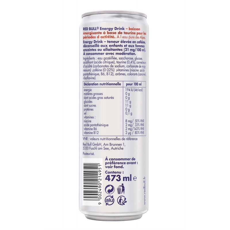 RED BULL Energy Drink 473Ml - Marché Du Coin