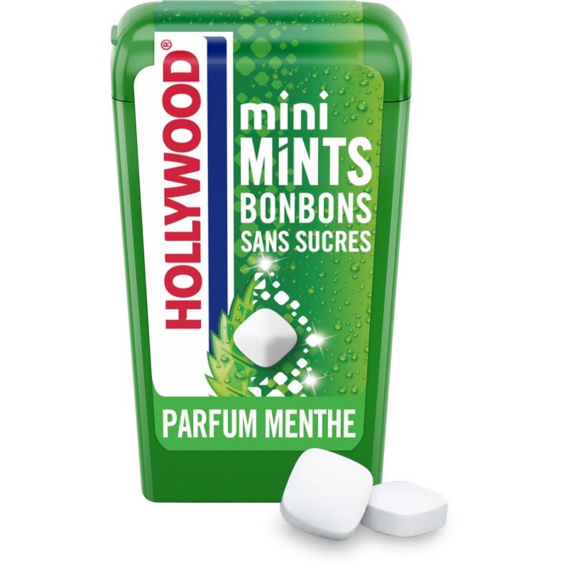 HOLLYWOOD Mini Mints Sans Sucres Menthe 12.5G - Marché Du Coin