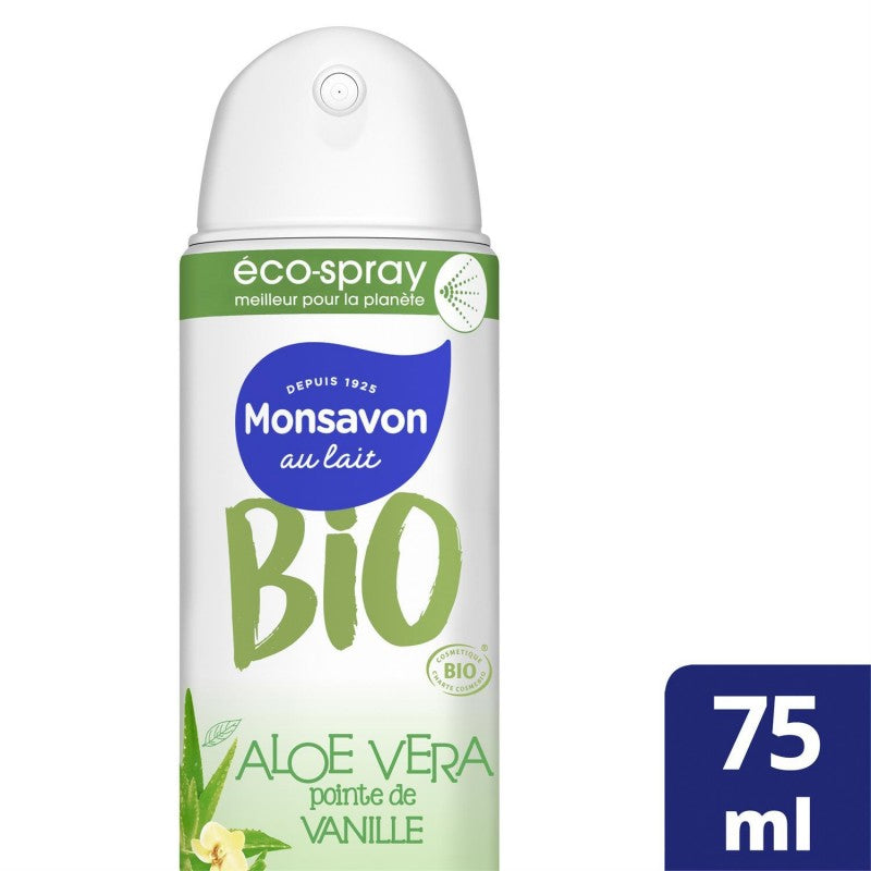 MONSAVON Bio Déodorant Spray Aloé Vanille 75Ml - Marché Du Coin