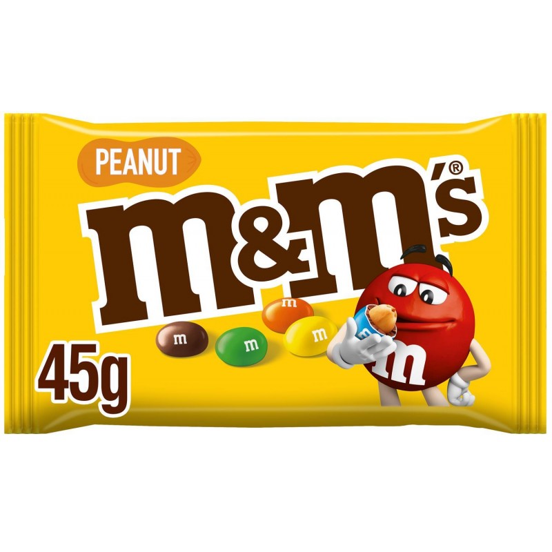 M&M'S Cacahuète Enrobée De Chocolat Pochon 45G - Marché Du Coin